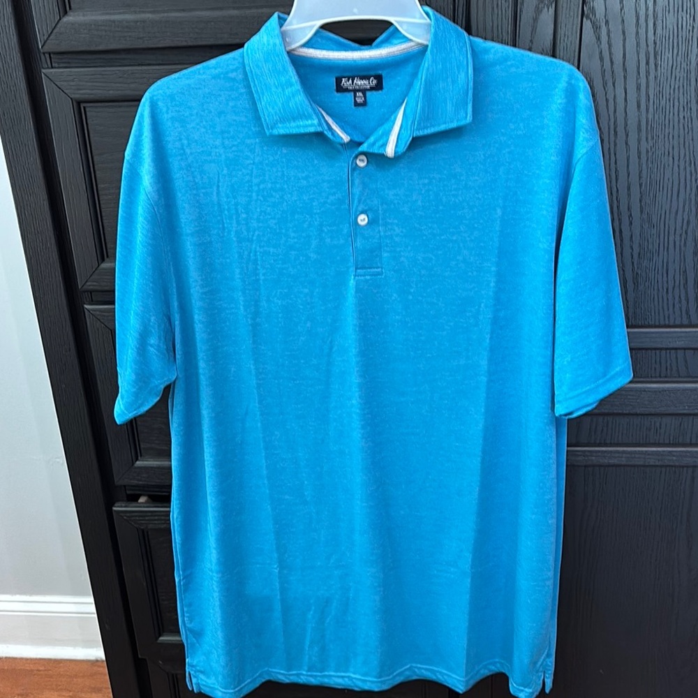 Vibrant Blue Polo Shirt Short-Sleeve Casual